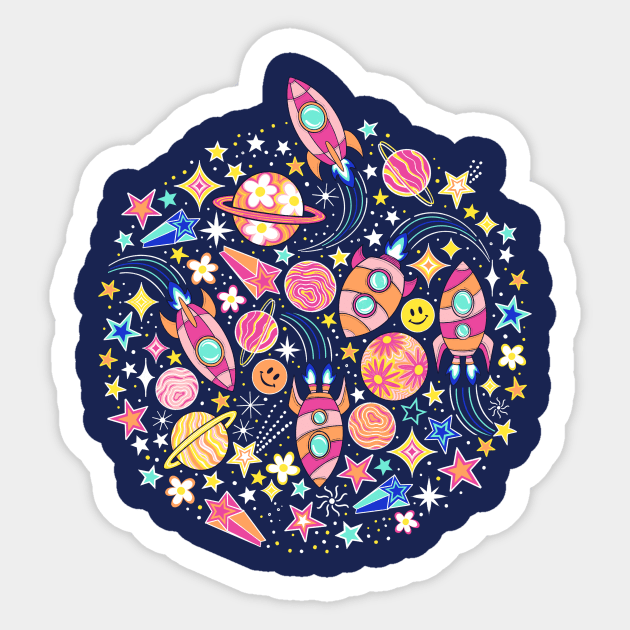 My Happy Space Sticker by PerrinLeFeuvre